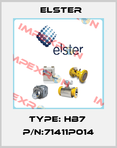 Type: HB7  P/N:71411P014 Elster