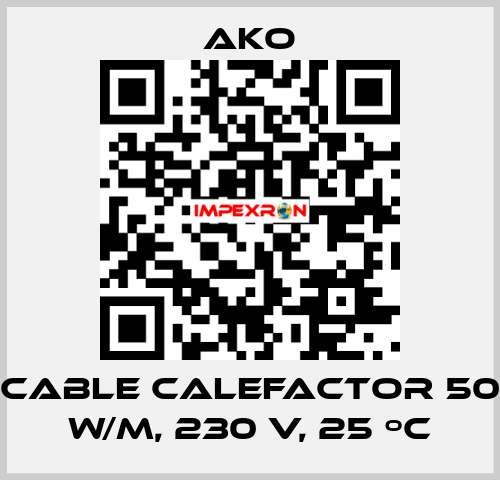 Cable calefactor 50 W/m, 230 V, 25 ºC AKO