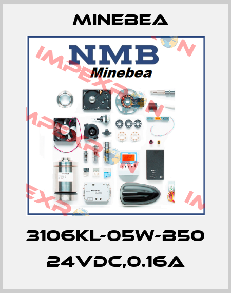 3106KL-05W-B50 24VDC,0.16A Minebea