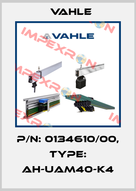 P/n: 0134610/00, Type: AH-UAM40-K4 Vahle