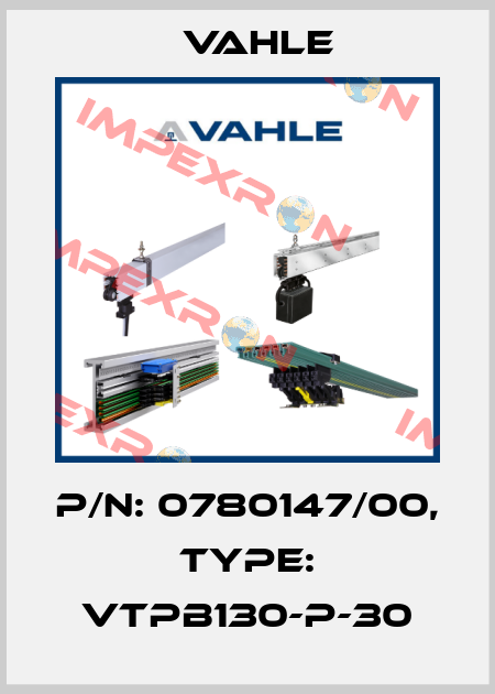 P/n: 0780147/00, Type: VTPB130-P-30 Vahle
