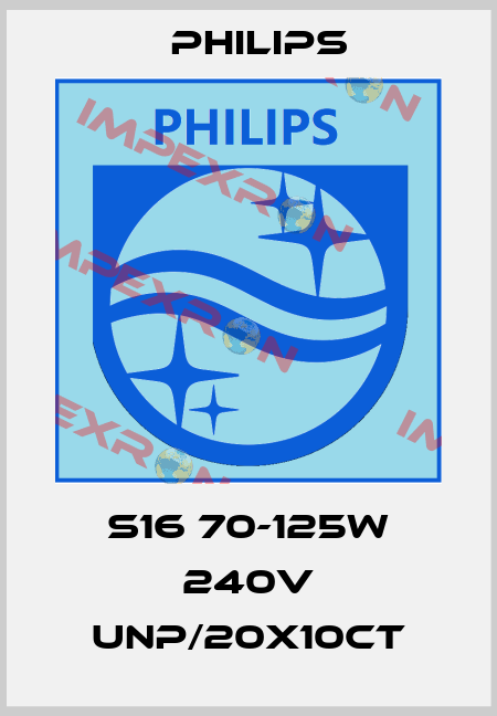 S16 70-125W 240V UNP/20X10CT Philips