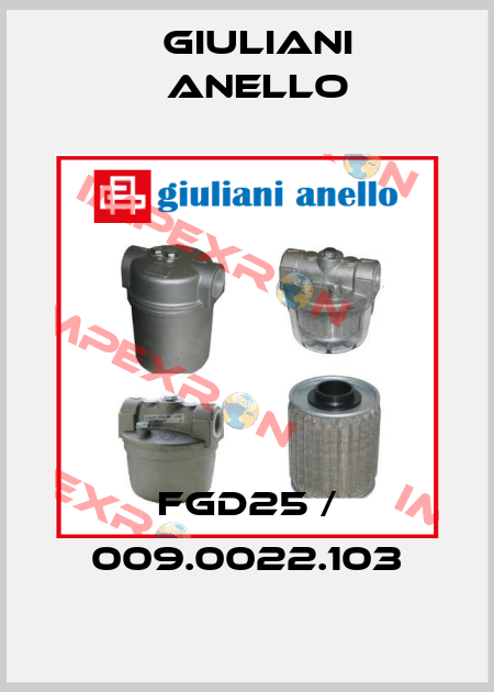 FGD25 / 009.0022.103 Giuliani Anello