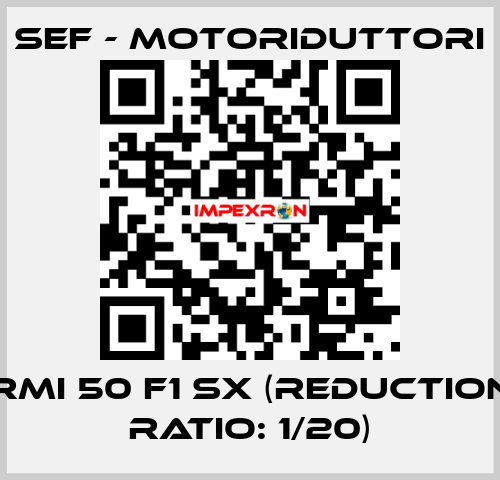 RMI 50 F1 SX (reduction ratio: 1/20) SEF - MOTORIDUTTORI