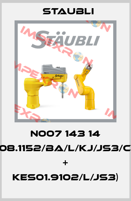 N007 143 14 (SPH08.1152/BA/L/KJ/JS3/CG/SP + KES01.9102/L/JS3) Staubli