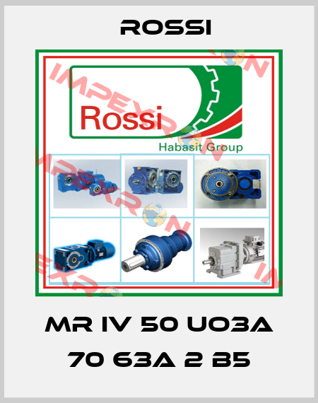 MR IV 50 UO3A 70 63A 2 B5 Rossi