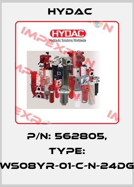 P/N: 562805, Type: WS08YR-01-C-N-24DG Hydac