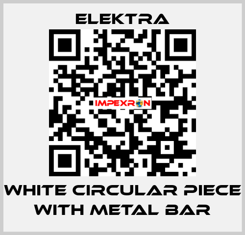 WHITE CIRCULAR PIECE WITH METAL BAR ELEKTRA