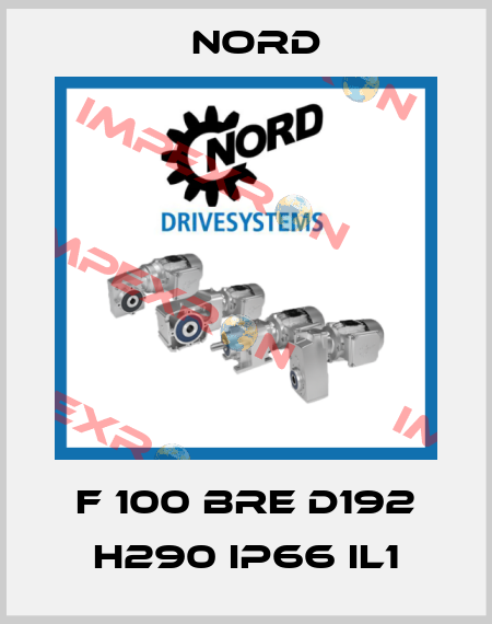 F 100 BRE D192 H290 IP66 IL1 Nord