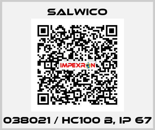038021 / HC100 B, IP 67 Salwico