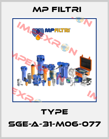 Type SGE-A-31-M06-077 MP Filtri