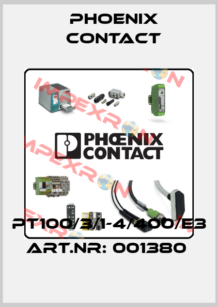 PT100/3/1-4/400/E3 Art.Nr: 001380  Phoenix Contact
