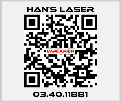 03.40.11881 Han's Laser