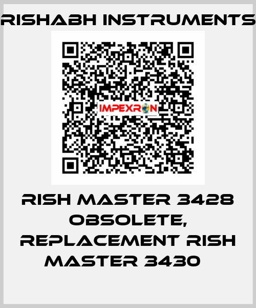 Rish master 3428 obsolete, replacement RISH MASTER 3430   Rishabh Instruments