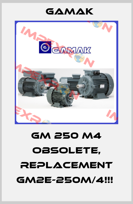 GM 250 M4 OBSOLETE, REPLACEMENT GM2E-250M/4!!!  Gamak