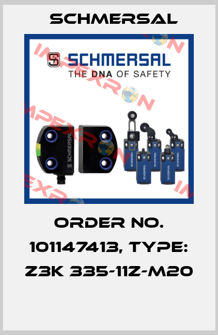 Order No. 101147413, Type: Z3K 335-11Z-M20  Schmersal