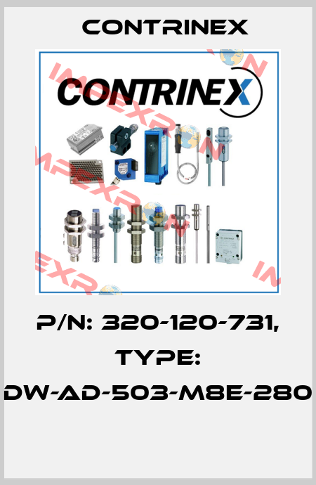 P/N: 320-120-731, Type: DW-AD-503-M8E-280  Contrinex