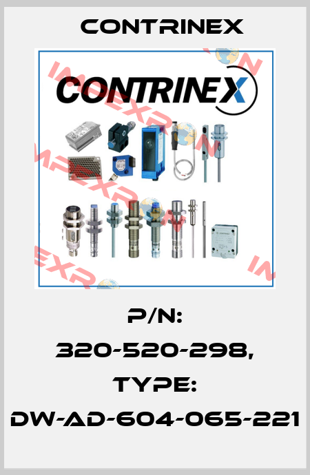p/n: 320-520-298, Type: DW-AD-604-065-221 Contrinex