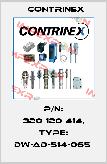 P/N: 320-120-414, Type: DW-AD-514-065  Contrinex