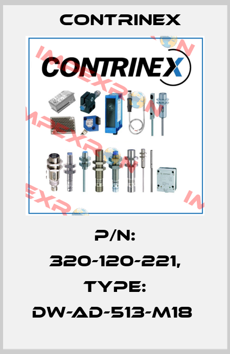 P/N: 320-120-221, Type: DW-AD-513-M18  Contrinex