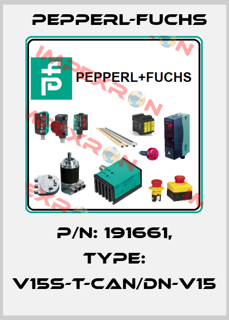 p/n: 191661, Type: V15S-T-CAN/DN-V15 Pepperl-Fuchs