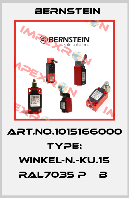 Art.No.1015166000 Type: WINKEL-N.-KU.15 RAL7035 P    B  Bernstein