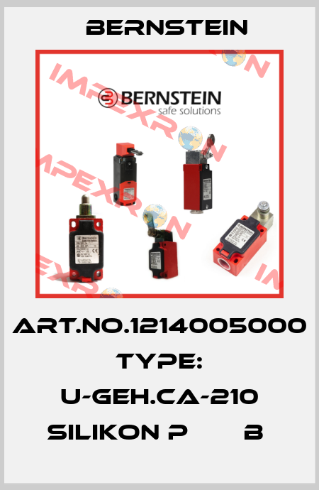 Art.No.1214005000 Type: U-GEH.CA-210 SILIKON P       B  Bernstein