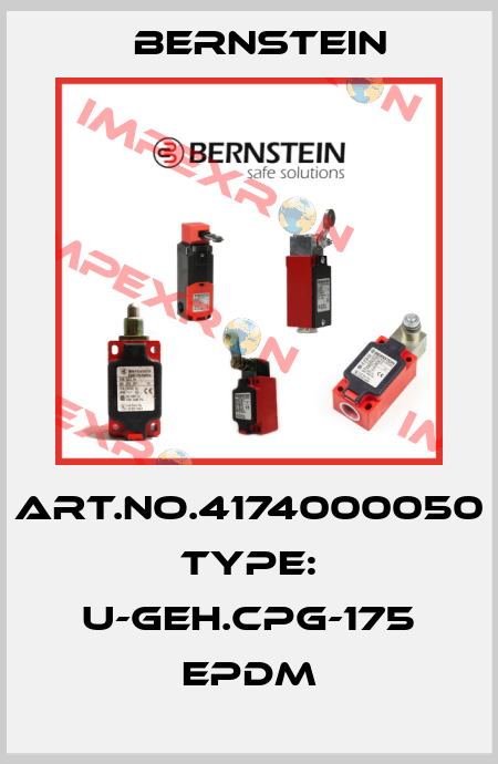Art.No.4174000050 Type: U-GEH.CPG-175 EPDM Bernstein