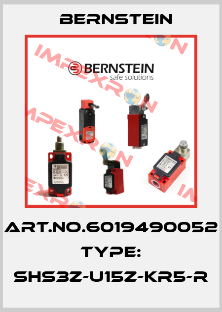 Art.No.6019490052 Type: SHS3Z-U15Z-KR5-R Bernstein