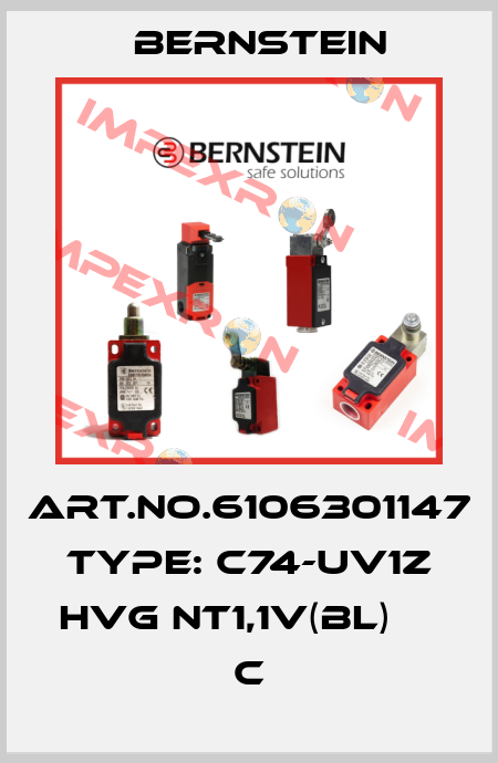 Art.No.6106301147 Type: C74-UV1Z HVG NT1,1V(BL)      C Bernstein