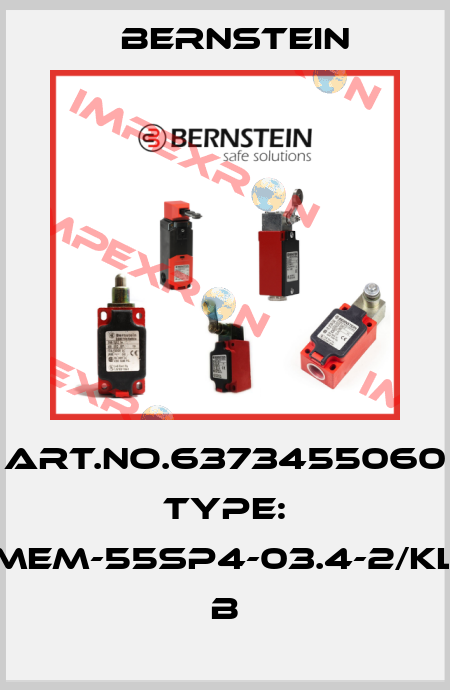 Art.No.6373455060 Type: MEM-55SP4-03.4-2/KL          B Bernstein