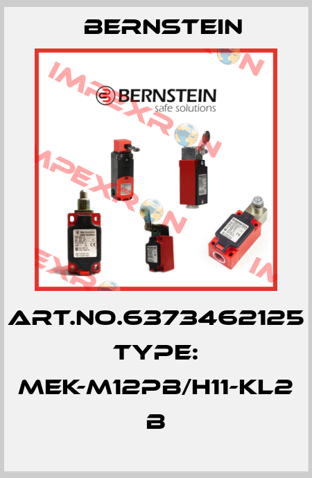Art.No.6373462125 Type: MEK-M12PB/H11-KL2            B Bernstein
