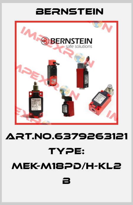 Art.No.6379263121 Type: MEK-M18PD/H-KL2              B Bernstein