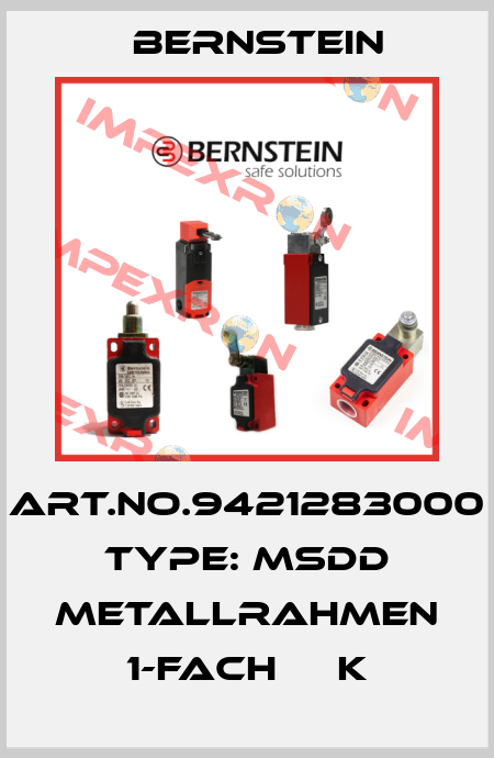Art.No.9421283000 Type: MSDD METALLRAHMEN 1-FACH     K Bernstein