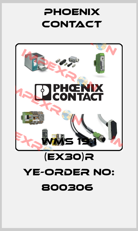 WMS 19,1 (EX30)R YE-ORDER NO: 800306  Phoenix Contact