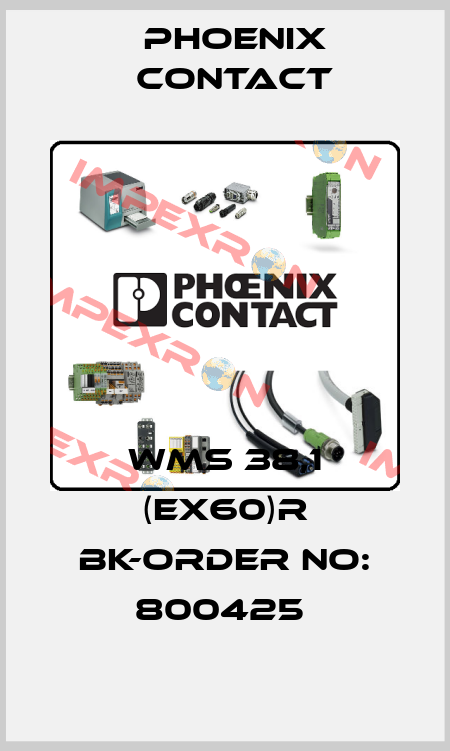 WMS 38,1 (EX60)R BK-ORDER NO: 800425  Phoenix Contact