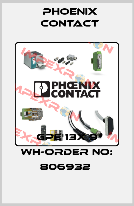 GPE 13X 9 WH-ORDER NO: 806932  Phoenix Contact