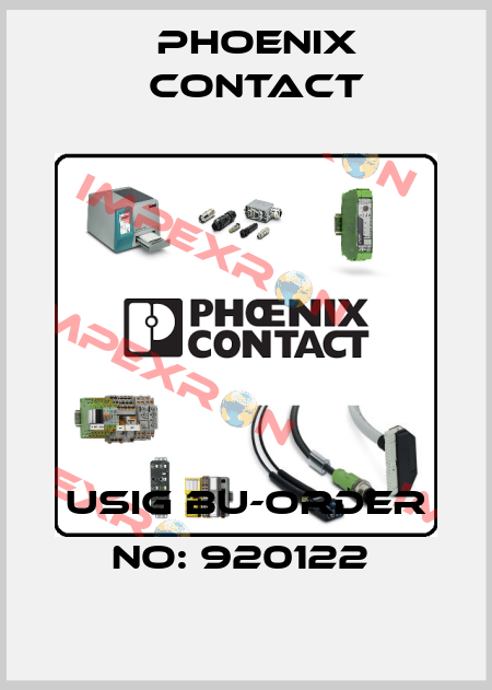 USIG BU-ORDER NO: 920122  Phoenix Contact