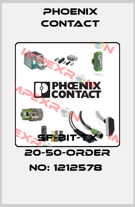 SF-BIT-TX 20-50-ORDER NO: 1212578  Phoenix Contact