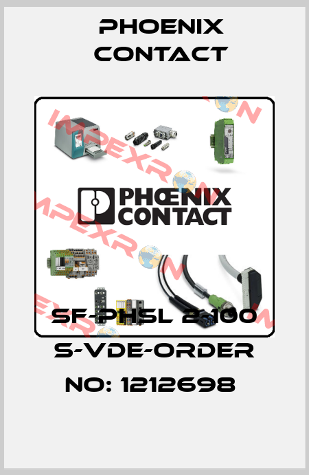 SF-PHSL 2-100 S-VDE-ORDER NO: 1212698  Phoenix Contact