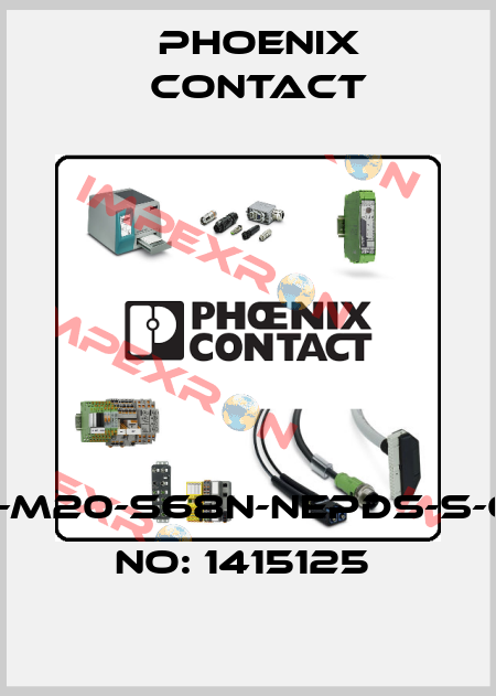 G-ESIS-M20-S68N-NEPDS-S-ORDER NO: 1415125  Phoenix Contact