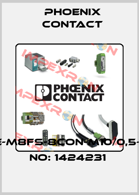 SACC-E-M8FS-8CON-M10/0,5-ORDER NO: 1424231  Phoenix Contact