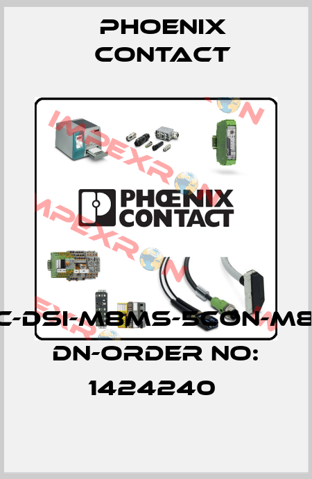 SACC-DSI-M8MS-5CON-M8-L90 DN-ORDER NO: 1424240  Phoenix Contact