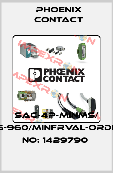 SAC-4P-MINMS/ 0,5-960/MINFRVAL-ORDER NO: 1429790  Phoenix Contact
