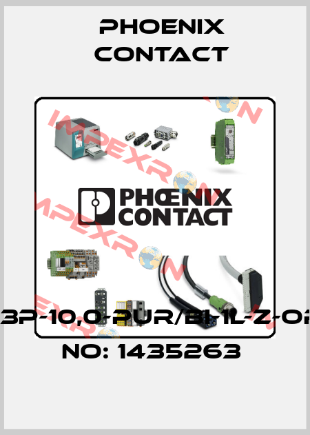 SAC-3P-10,0-PUR/BI-1L-Z-ORDER NO: 1435263  Phoenix Contact