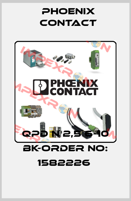 QPD N 2,5 6-10 BK-ORDER NO: 1582226  Phoenix Contact