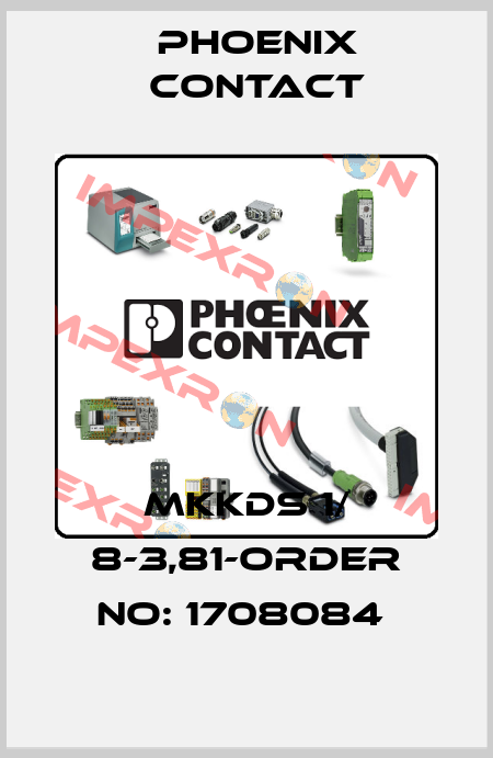 MKKDS 1/ 8-3,81-ORDER NO: 1708084  Phoenix Contact