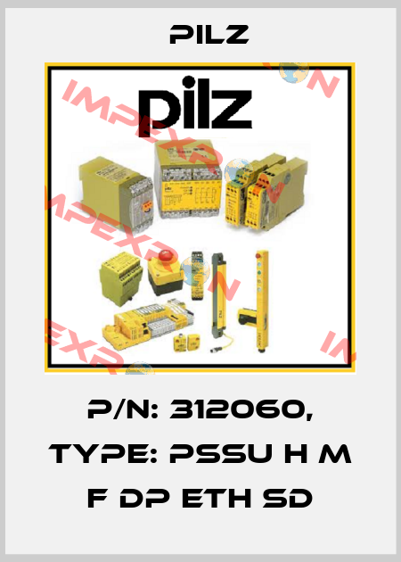 p/n: 312060, Type: PSSu H m F DP ETH SD Pilz