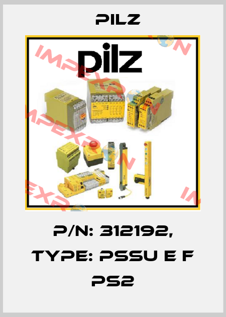 p/n: 312192, Type: PSSu E F PS2 Pilz