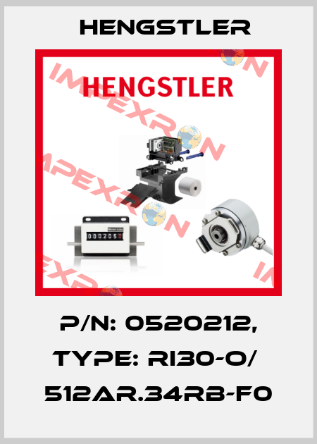 p/n: 0520212, Type: RI30-O/  512AR.34RB-F0 Hengstler